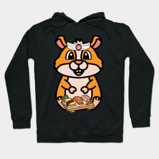 Funny Hamster is a sushi chef Hoodie